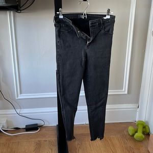 Abercrombie & Fitch Simone High rise ankle dark grey wash Jeans